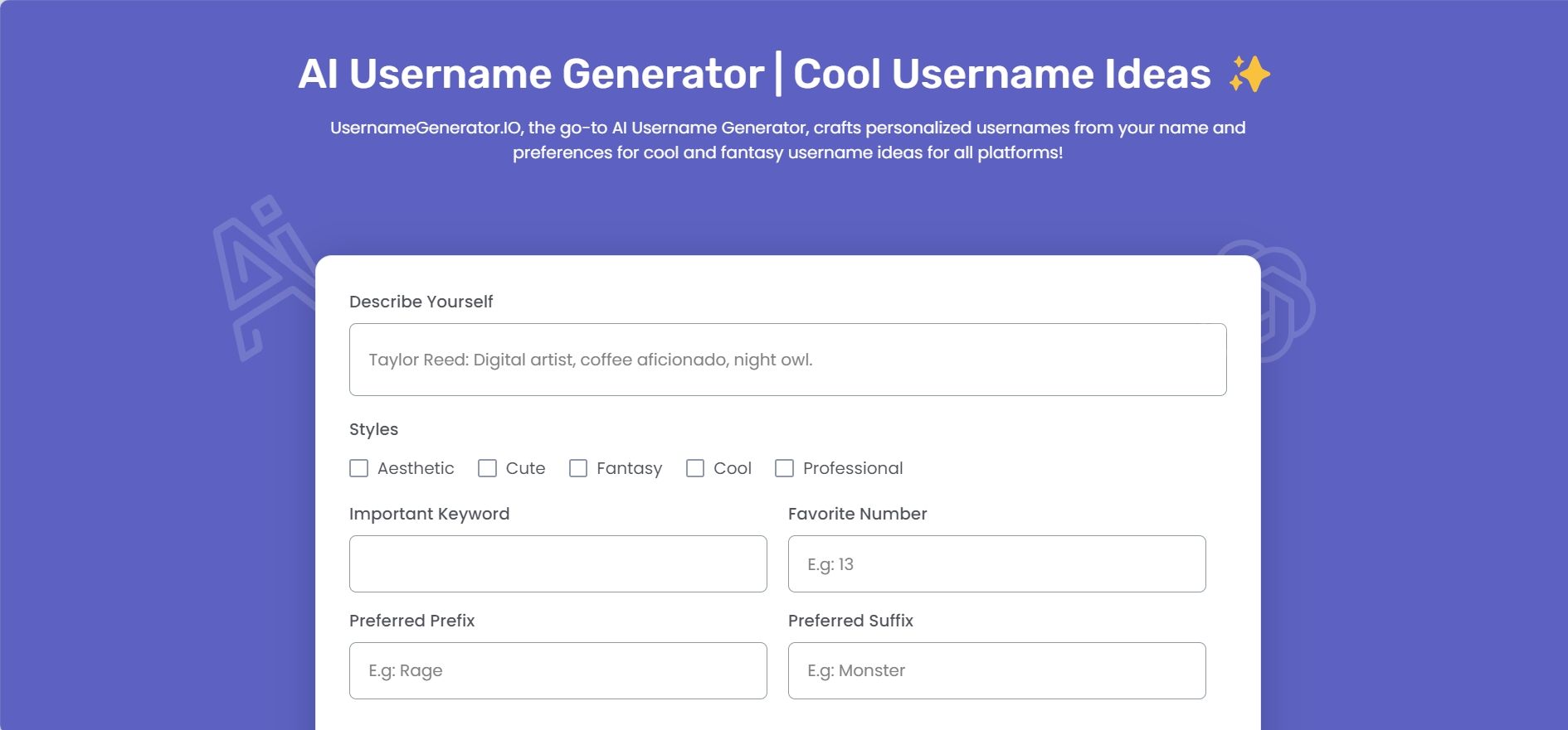 img of Usernamegenerator